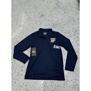 New NWT OKC Ultra Game Oklahoma City Thunder 1/4 Zip Size Small Pullover Blue
